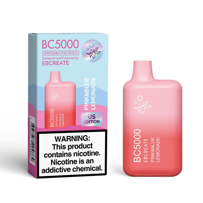 BC5000 Pink and Blue Lemonade vape