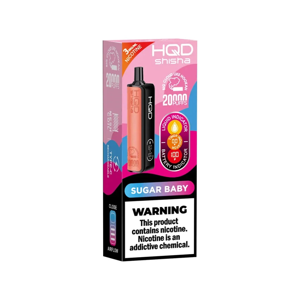 HQD Shisha 3% 20K Sugar Baby
