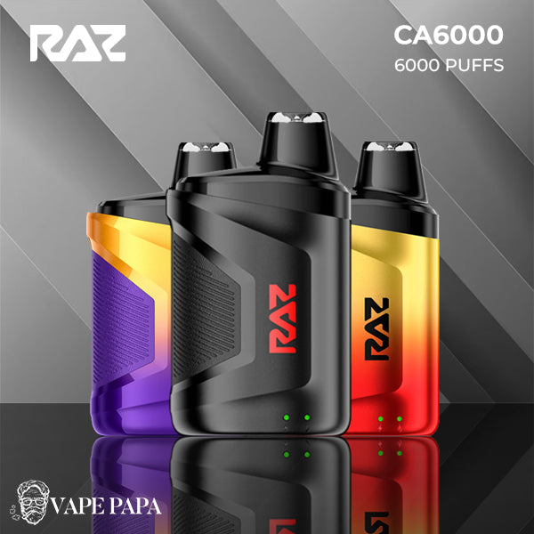 Raz CA6000 Disposable Vape: 6000 Puffs Vape Papa Raz CA6000 Disposable Vape: 6000 Puffs Vape Papa