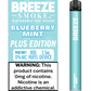 Breeze Plus Zero Nicotine Blueberry Mint  
