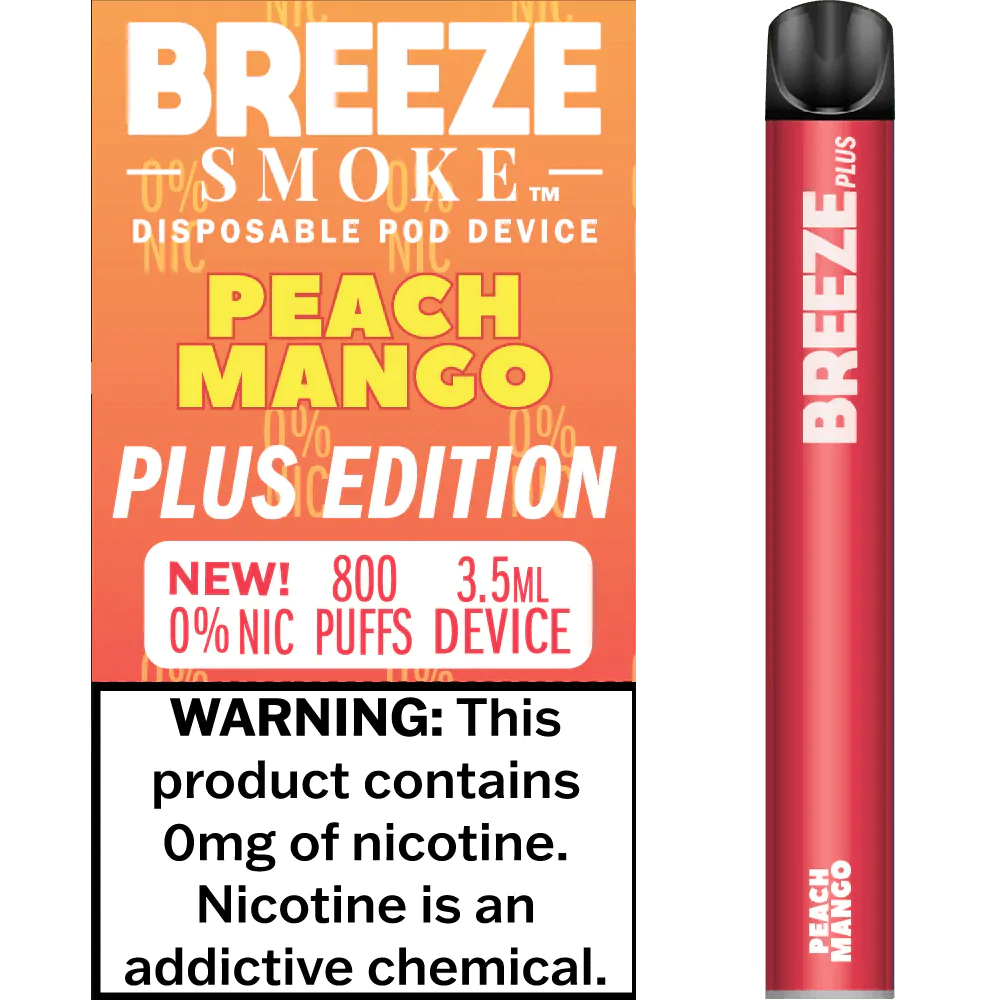 Breeze Plus Zero Nicotine Peach Mango  