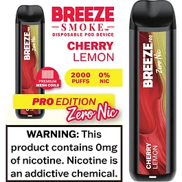 Breeze Pro Zero Nicotine Cherry Lemon  