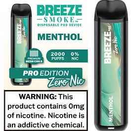 Breeze Pro Zero Nicotine Menthol
