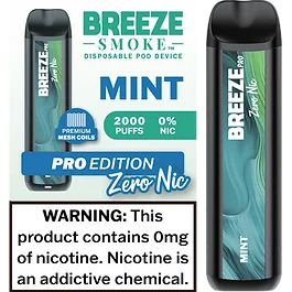 Breeze Pro Zero Nicotine Mint  