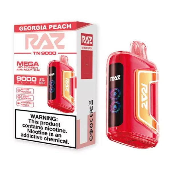 raz tn9000 Georgia peach vape
