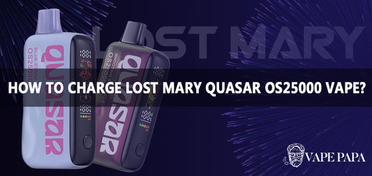 How To Charge Lost Mary Quasar OS25000 Disposable Vape?