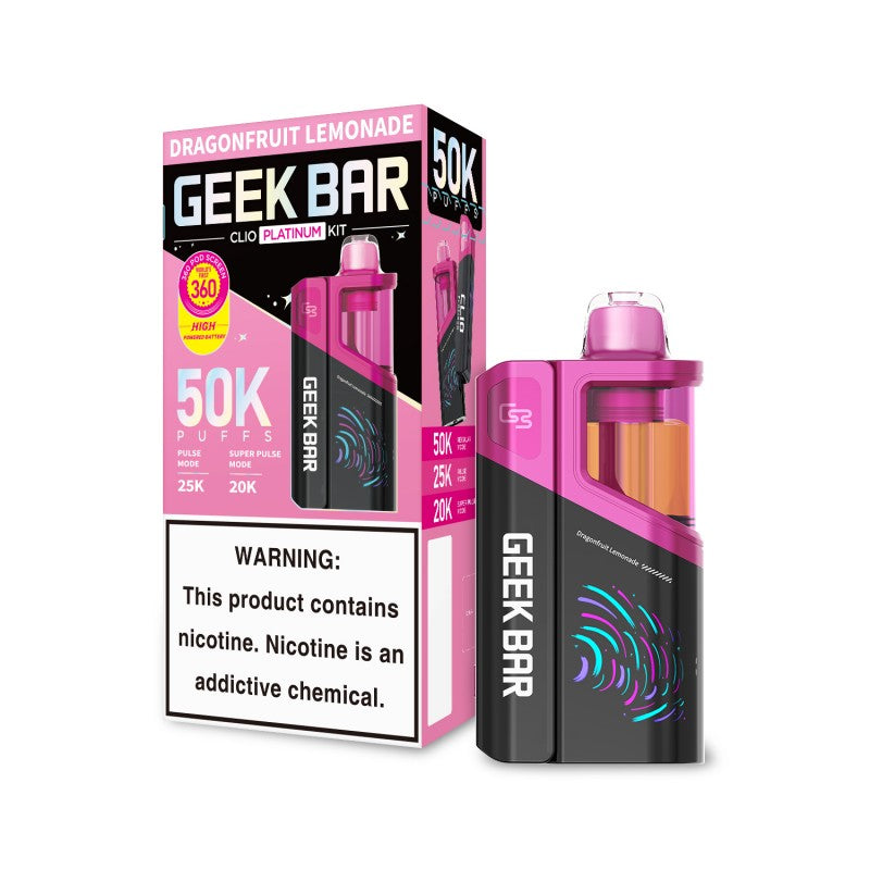 Geek Bar CLIO Platinum 50K Vape Kit 5% Nicotine Vape Papa Geek Bar CLIO Platinum 50K Vape Kit 5% Nicotine Vape Papa