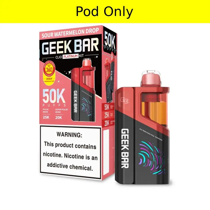 Geek Bar Clio Platinum 50k Pod - Sour Watermelon Drop 