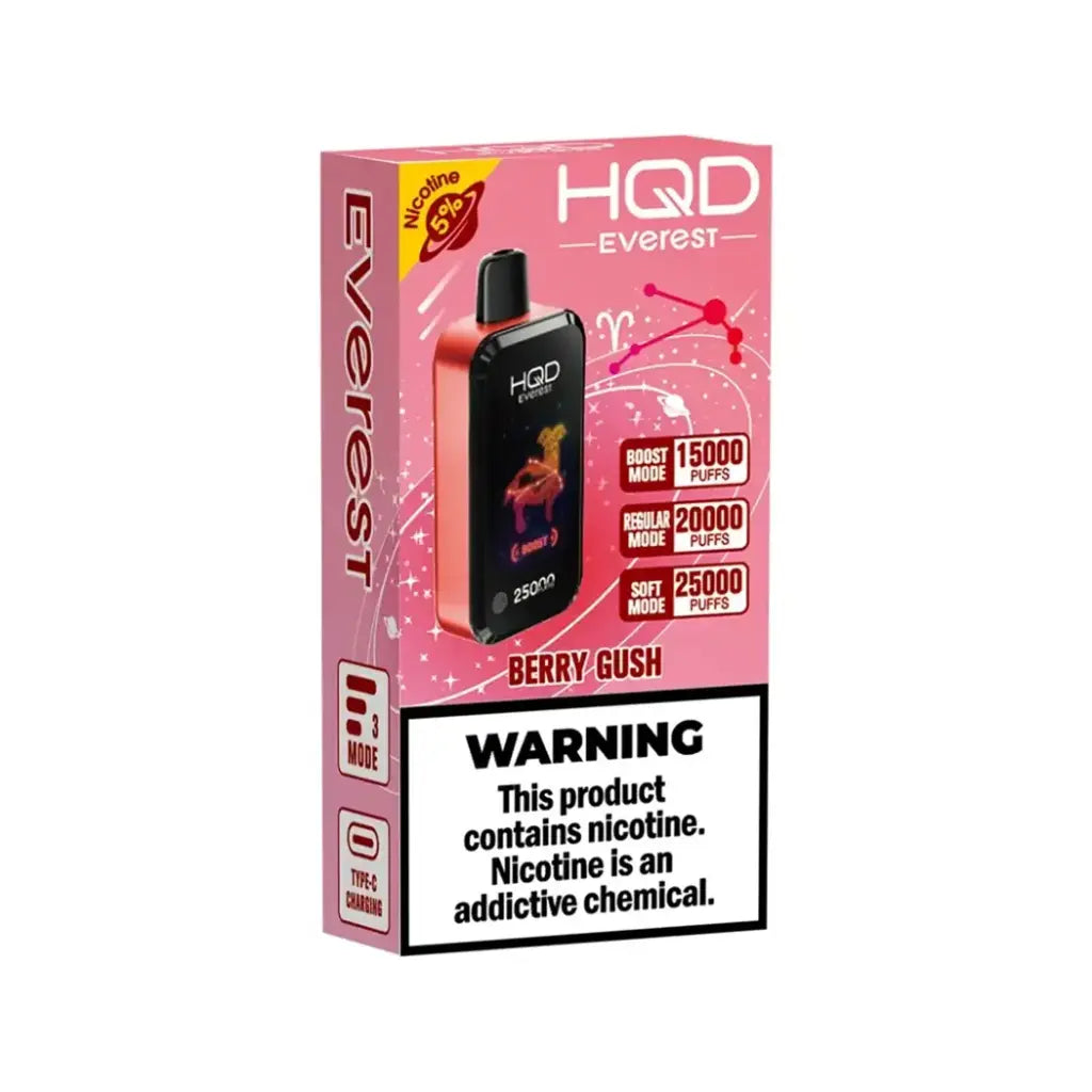 25000 Puffs 6937105478592 - HQD EVEREST MIAMI MINT 25000PUFFS Vape  Instructions