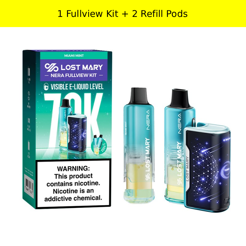 Lost Mary Nera Fullview 70K Kit Vape papa Lost Mary Nera Fullview 70K Kit Vape papa
