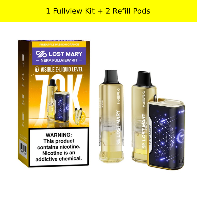 Lost Mary Nera Fullview 70K Flavors  Vape Papa