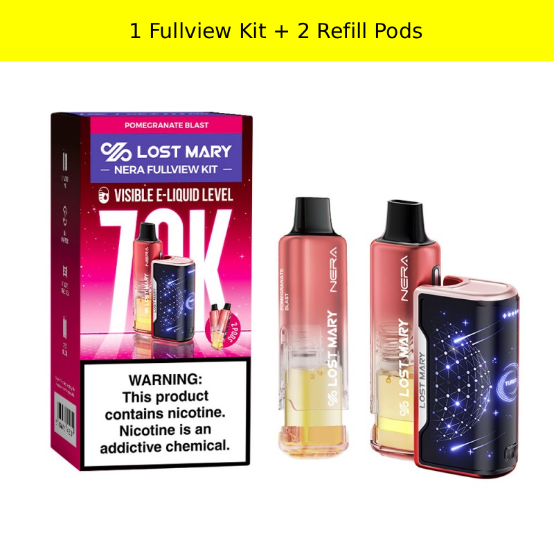 Lost Mary Nera Fullview 70K Kit - Pomegranate Blast
