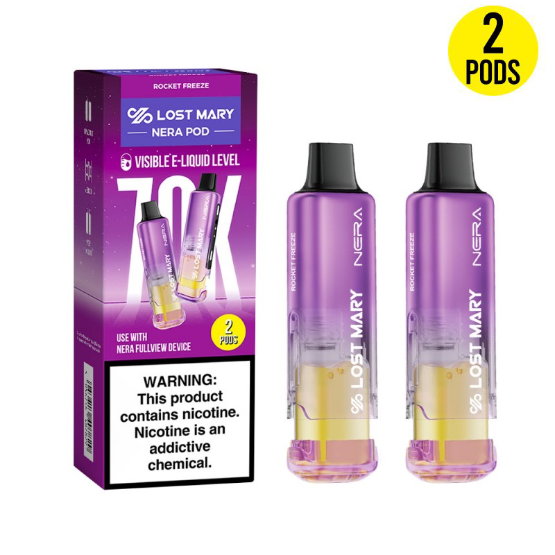 Lost Mary Nera Fullview 70K Pod - Rocket Freeze