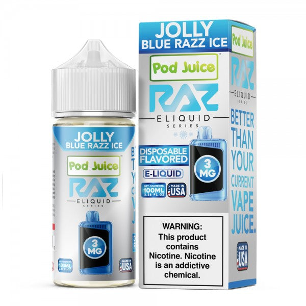 RAZ LTX E-Liquid (100ml) Jolly Blue Razz Ice
