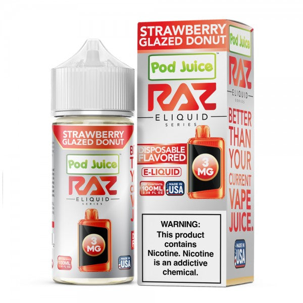 RAZ LTX E-Liquid (100ml) Strawberry Glazed Donut