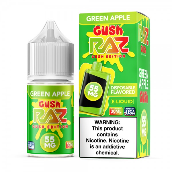 RAZ LTX Salt Nic E-Liquid (30ml) Green Apple Gush