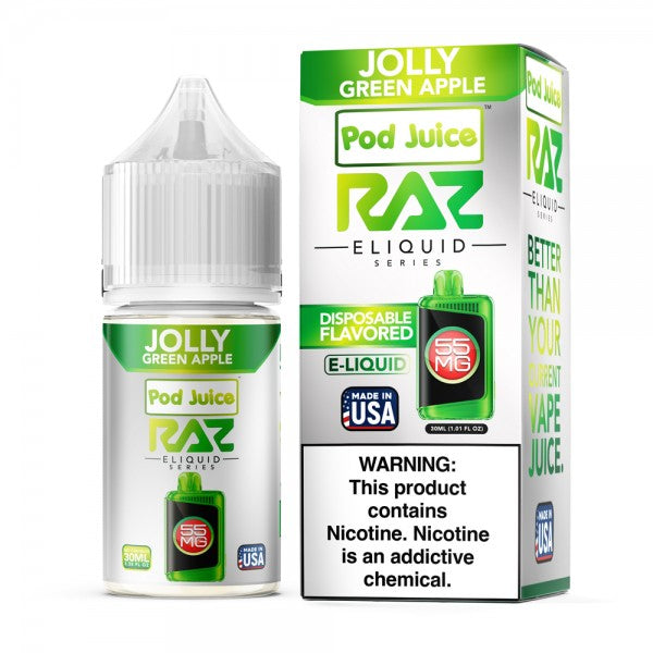 RAZ LTX Salt Nic E-Liquid (30ml) Jolly Green Apple