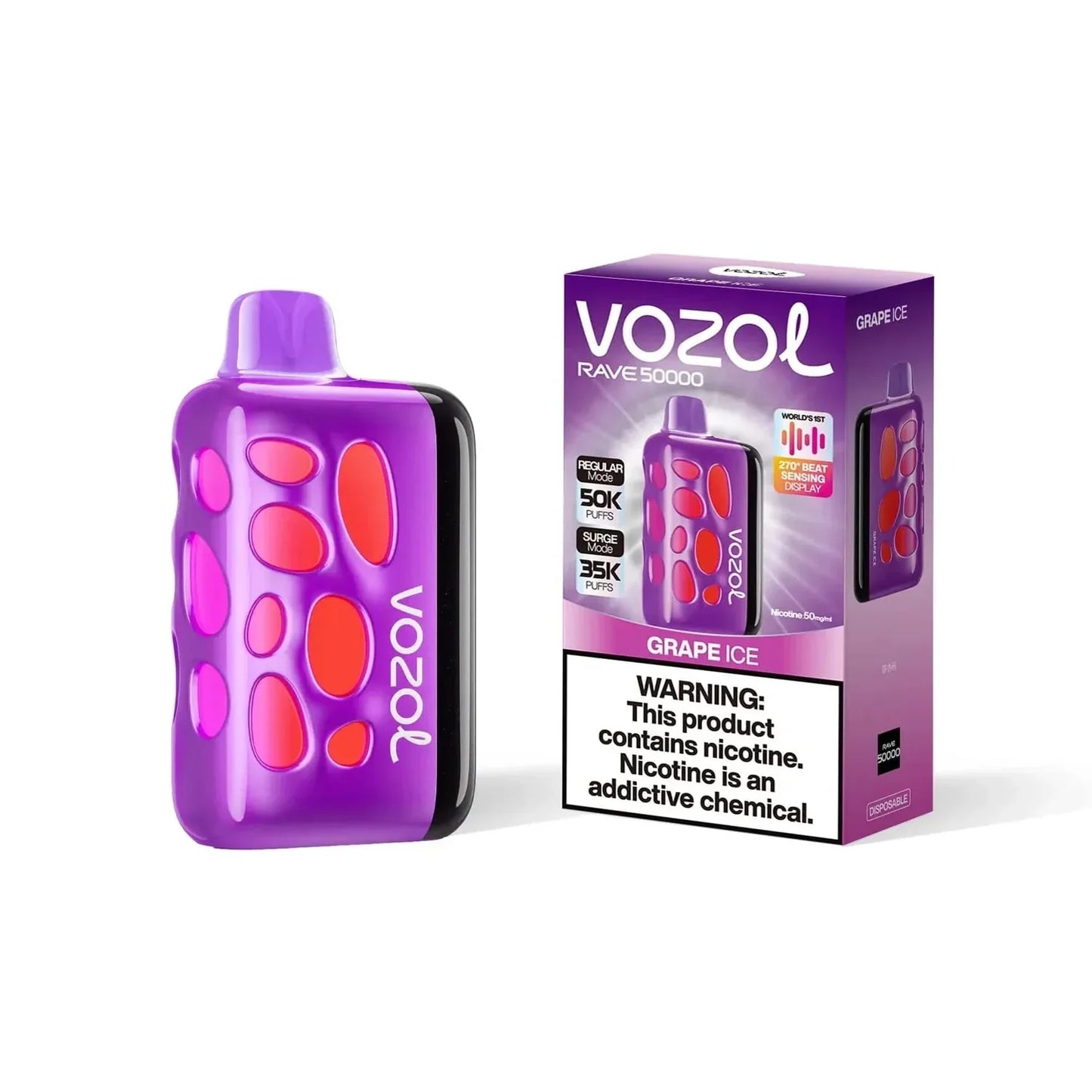 VOZOL Rave 50000 Grape Ice