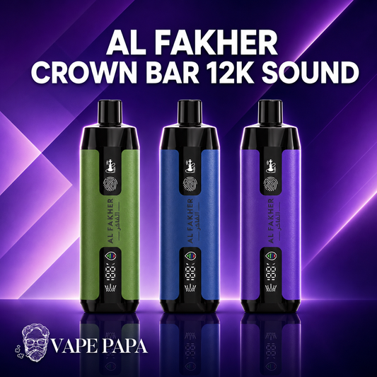 nic salts vape kit Vape Al Fakher Crown Bar Pro Blueberry Gum 8000 Puffs main image 0