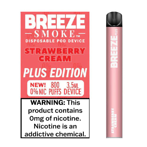 Breeze Plus Zero Nicotine Disposable Vape: 800 Puffs Vape Papa Breeze Plus Zero Nicotine Disposable Vape: 800 Puffs Vape Papa