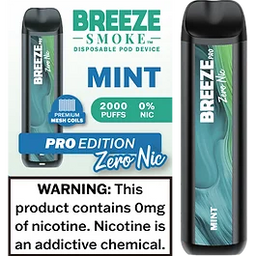 Breeze Pro Zero Nicotine Flavors – Vape Papa