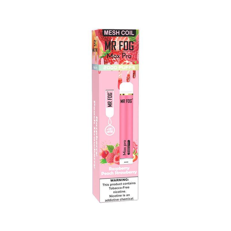 Mr Fog Max Pro Raspberry Peach Strawberry  