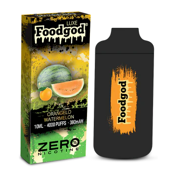 nicotine free disposable vapes australia Rechargeable Non Foodgod ZERO 0% Luxe Disposable Vape Device | 4000 Puffs
