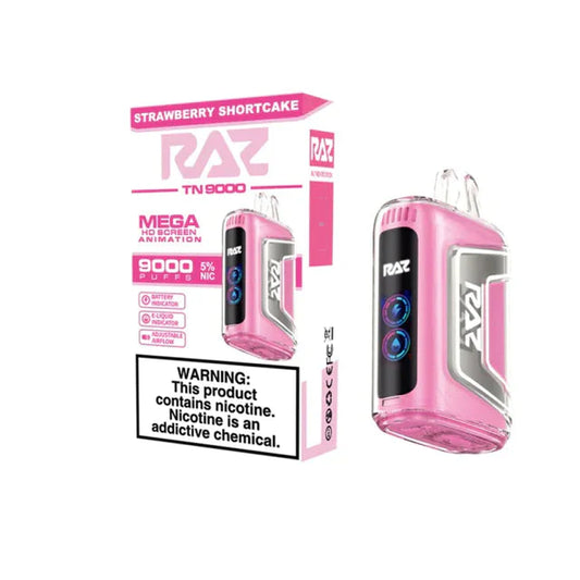 Raz TN9000 Strawberry Shortcake Flavor - Disposable Vape