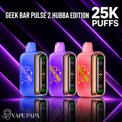 Geek Bar Pulse 2 Hubba Edition Vapes - Vape Papa