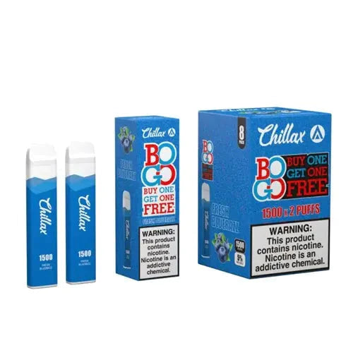 Chillax Disposable Vape 0% Fresh Blue Razz 