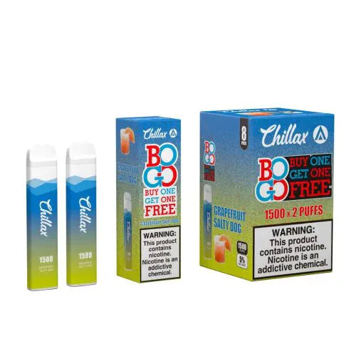 Chillax Disposable Vape 0% Grapefruit Salty Dog 