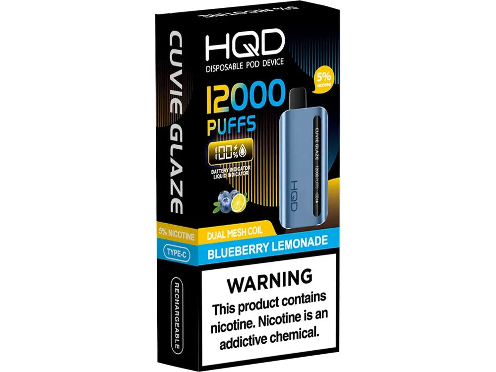 HQD Glaze: 12000 Puffs - 5mg Nicotine Vape Papa HQD Glaze: 12000 Puffs - 5mg Nicotine Vape Papa