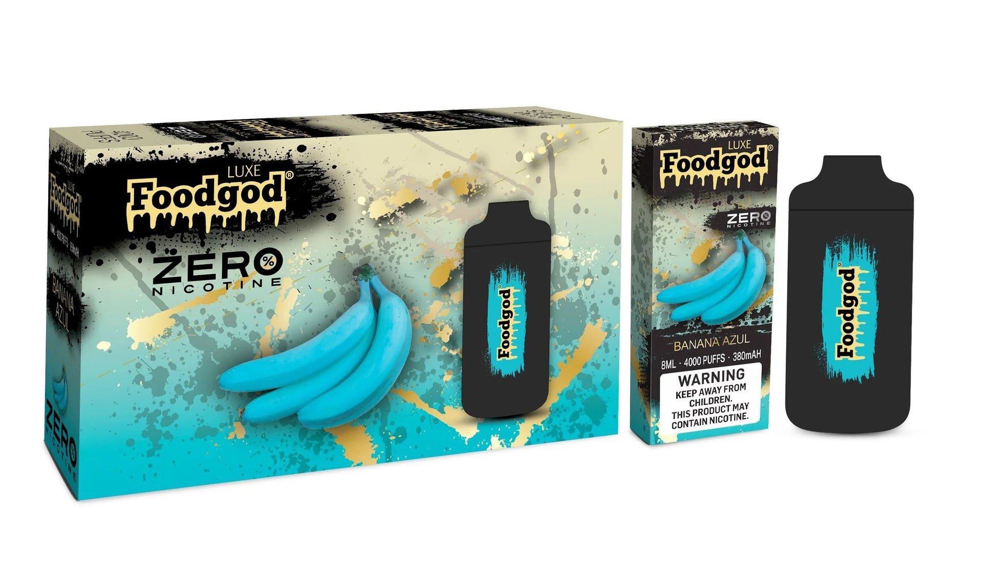 Foodgod Luxe Zero Nicotine Banana Azul  