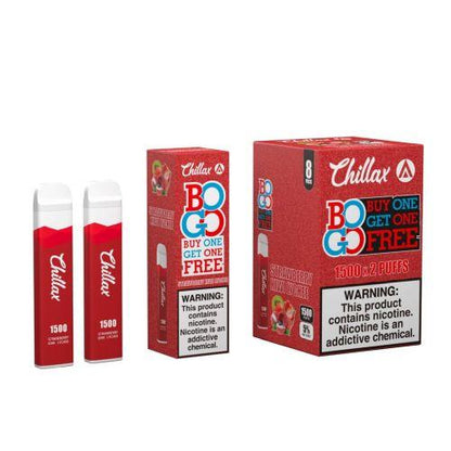 Chillax Disposable Vape 0% Strawberry Kiwi Lychee 