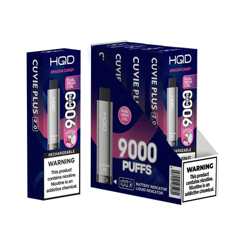 HQD Cuvie Plus 2.0 Flavors  Vape Papa