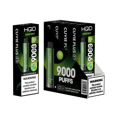 HQD Cuvie Plus 2.0 Disposable Vape: 9000 Max Puffs Vape Papa HQD Cuvie Plus 2.0 Disposable Vape: 9000 Max Puffs Vape Papa