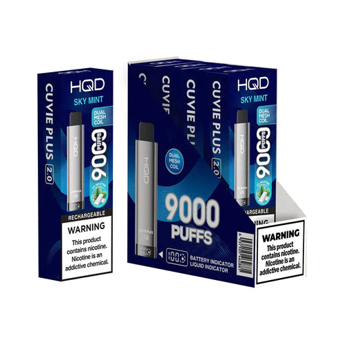 HQD Cuvie Plus 2.0 Disposable Vape: 9000 Max Puffs Vape Papa HQD Cuvie Plus 2.0 Disposable Vape: 9000 Max Puffs Vape Papa