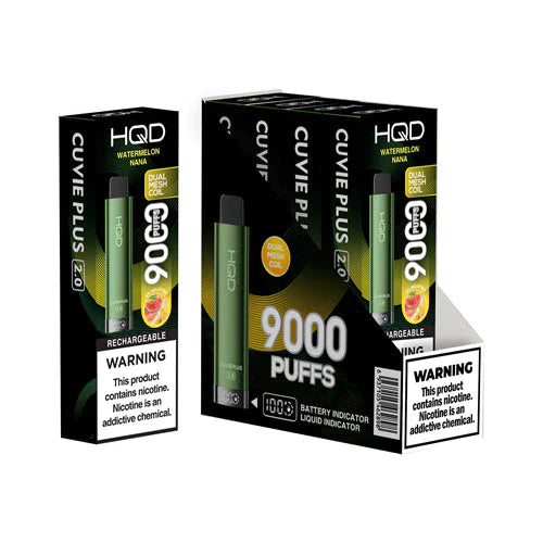 HQD Cuvie Plus 2.0 Disposable Vape: 9000 Max Puffs Vape Papa HQD Cuvie Plus 2.0 Disposable Vape: 9000 Max Puffs Vape Papa