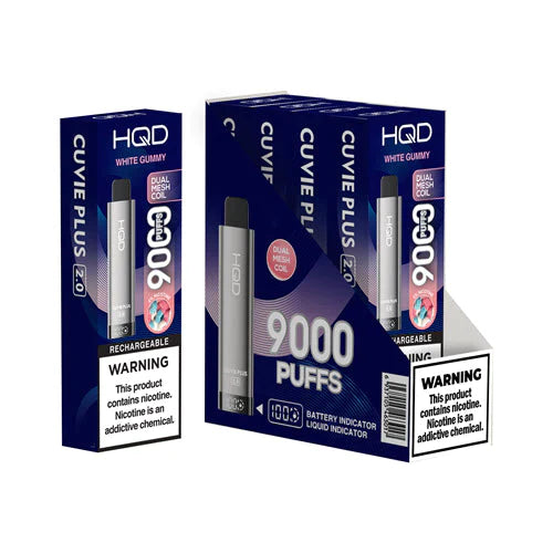 HQD Cuvie Plus 2.0 Disposable Vape: 9000 Max Puffs Vape Papa HQD Cuvie Plus 2.0 Disposable Vape: 9000 Max Puffs Vape Papa