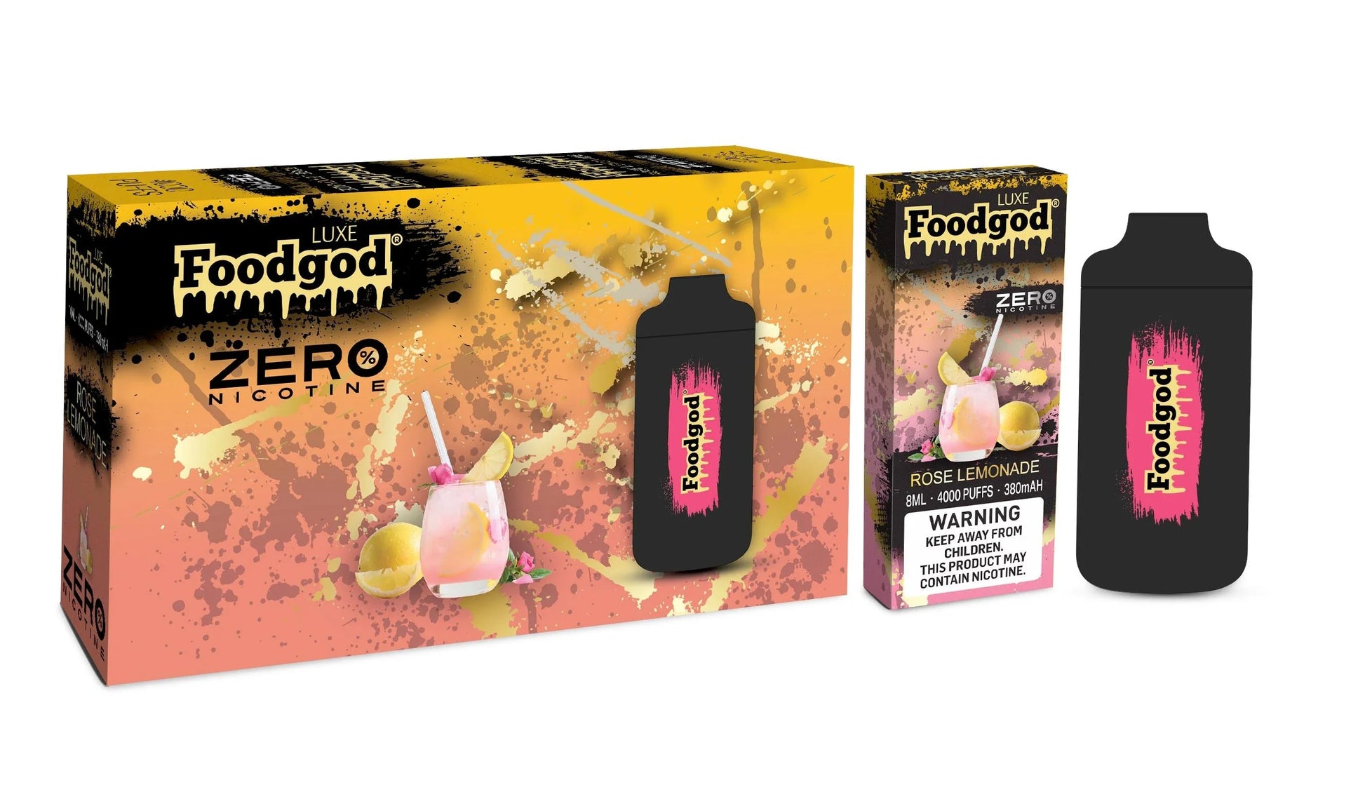 Foodgod Luxe Zero Nicotine Rose Lemonade  