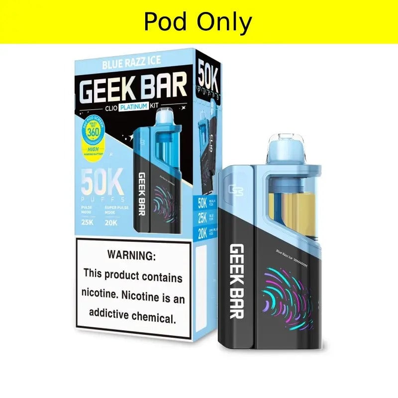 Geek Bar Clio Platinum 50k Pod - Blue Raz Ice