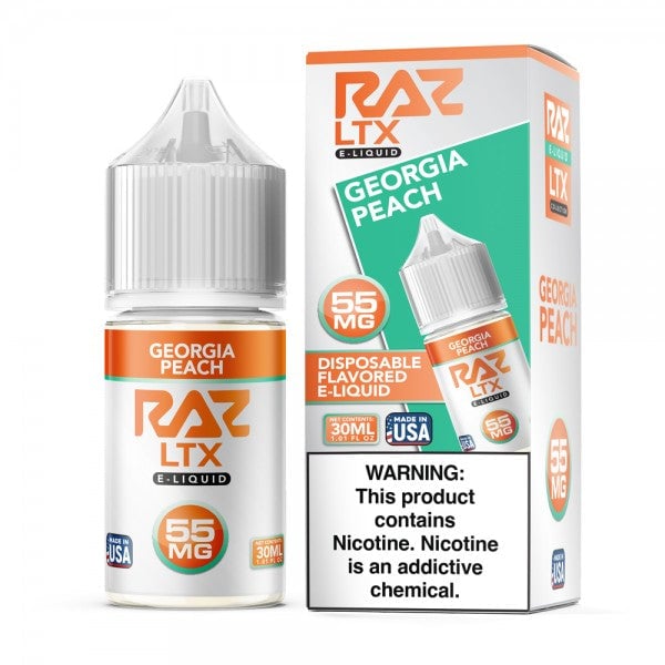 RAZ LTX Salt Nic E-Liquid (30ml) Georgia Peach