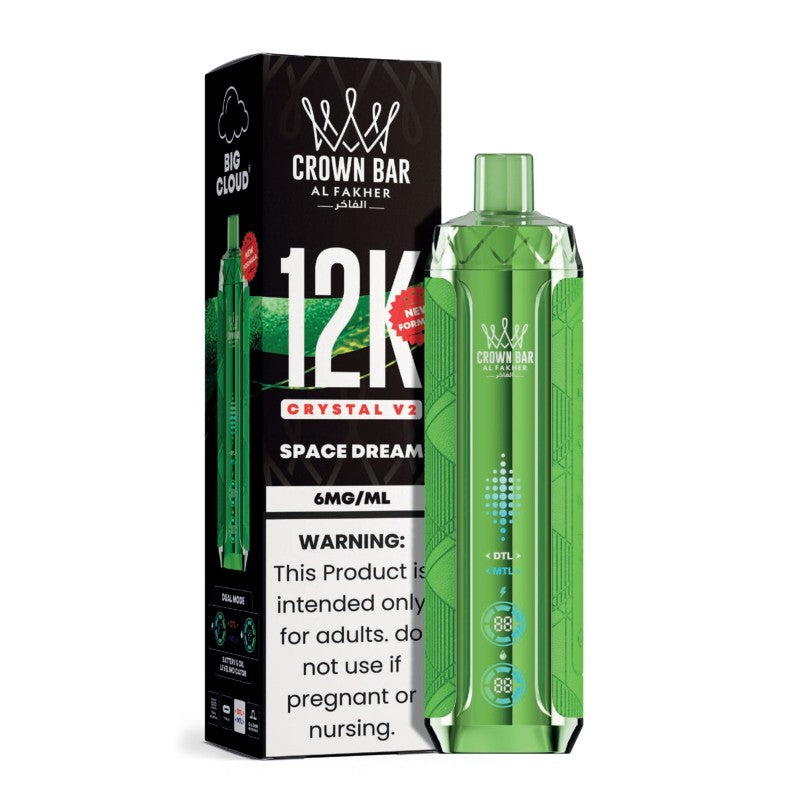 Space Dream Al Fakher Crown Bar 12K Crystal V2 Vape