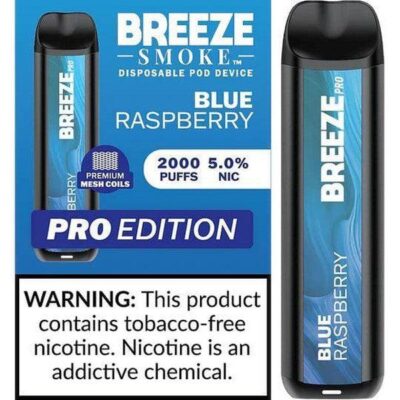 Breeze Pro Blue Raspberry Flavor - Disposable Vape