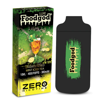 Foodgod Luxe Zero Nicotine - Unsweetened Mint Iced Tea