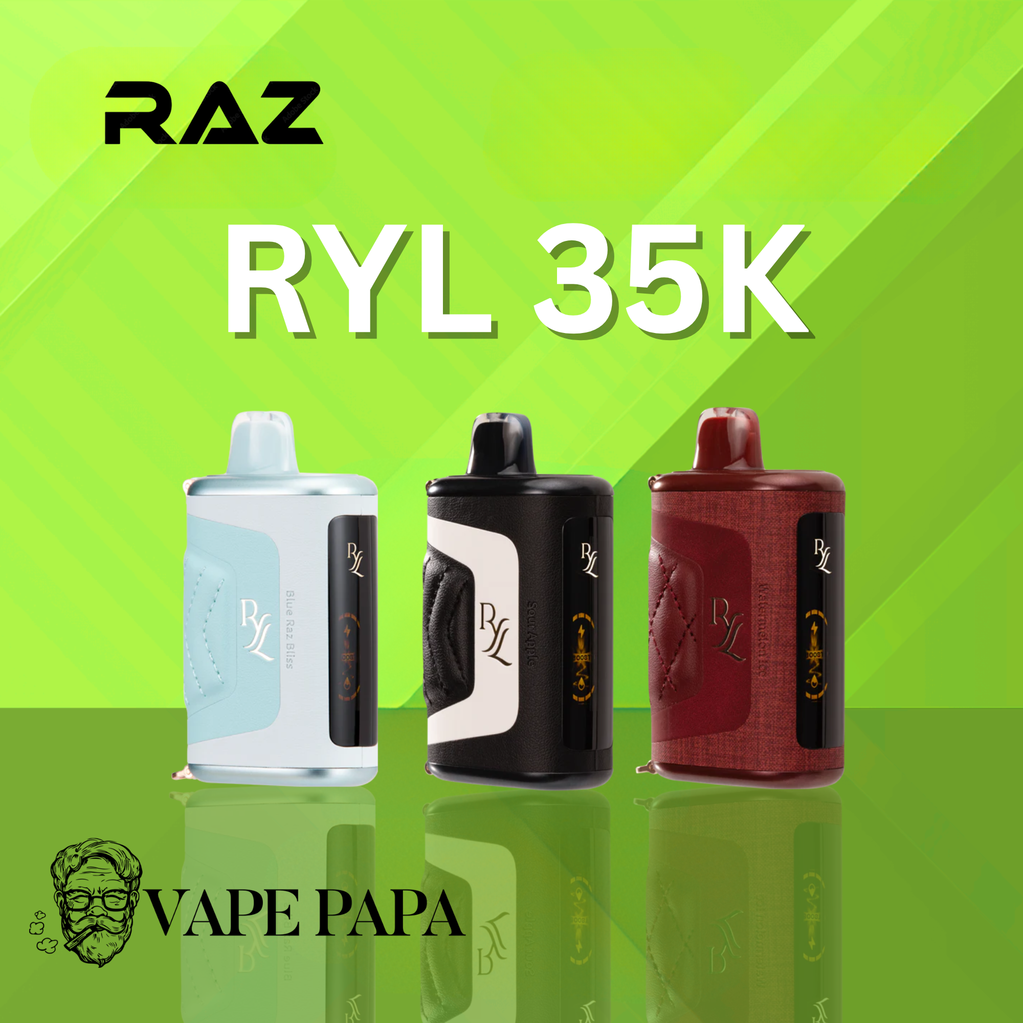 Raz RYL 35K Flavors