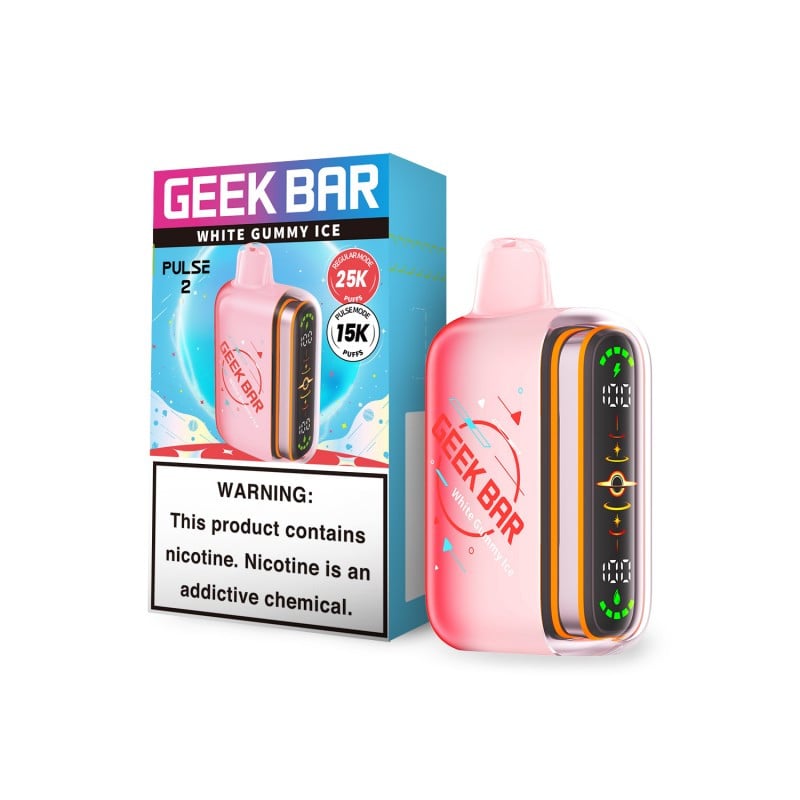 Geek Bar Pulse 2 White Gummy Ice