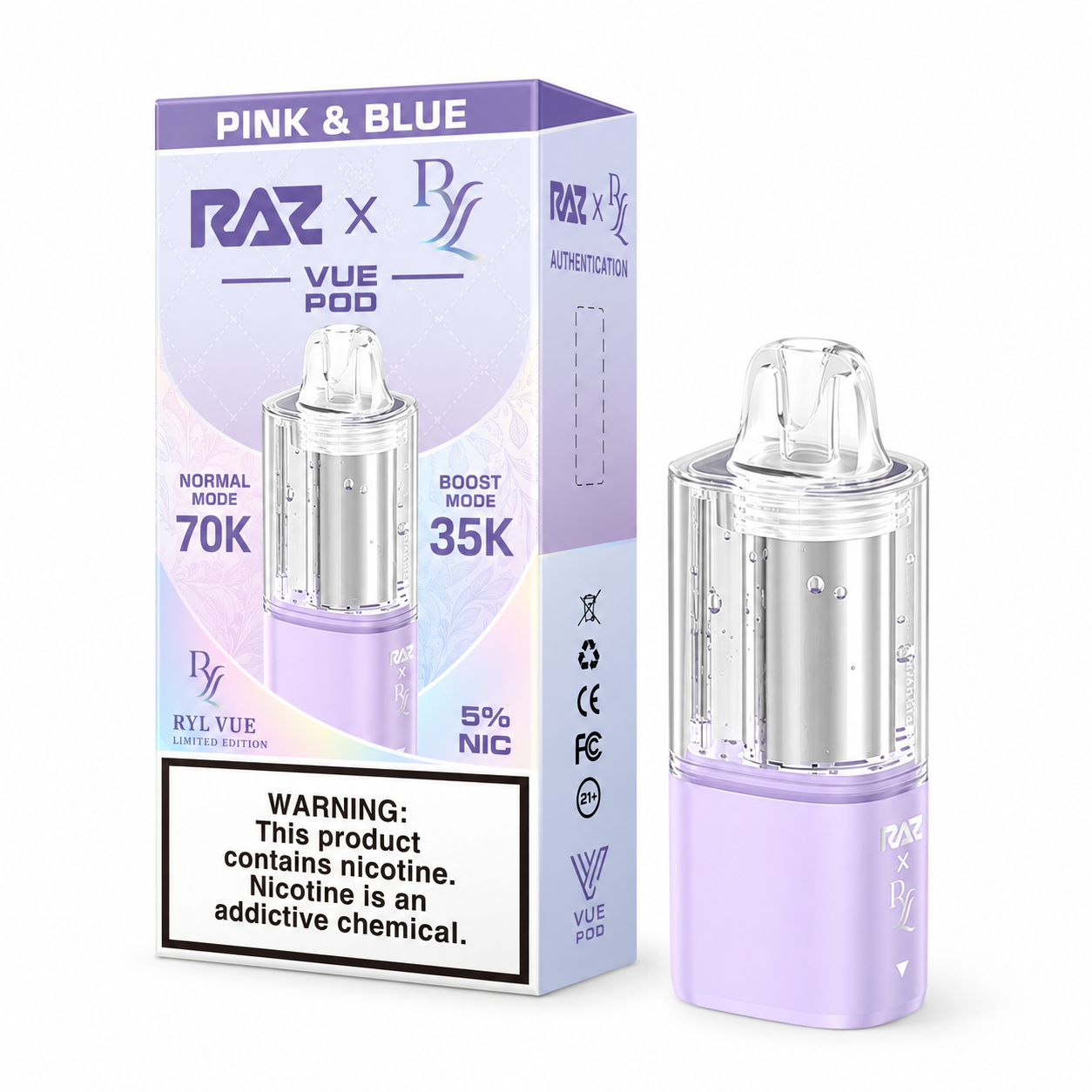 RAZ RYL VUE 70K Disposable Vape Pod - Image 9