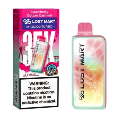 Lost Mary MT35000 Carnival Edition Disposable Vape - Strawberry Cotton Carnival