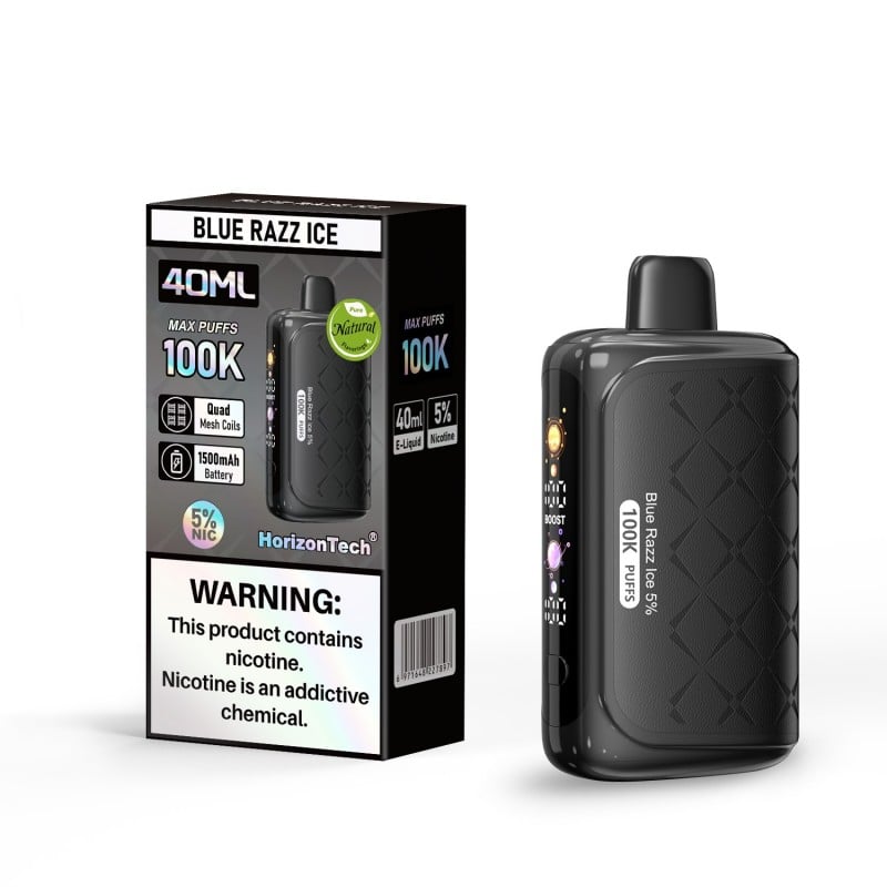 HorizonTech 100K disposable vape - Blue Razz Ice